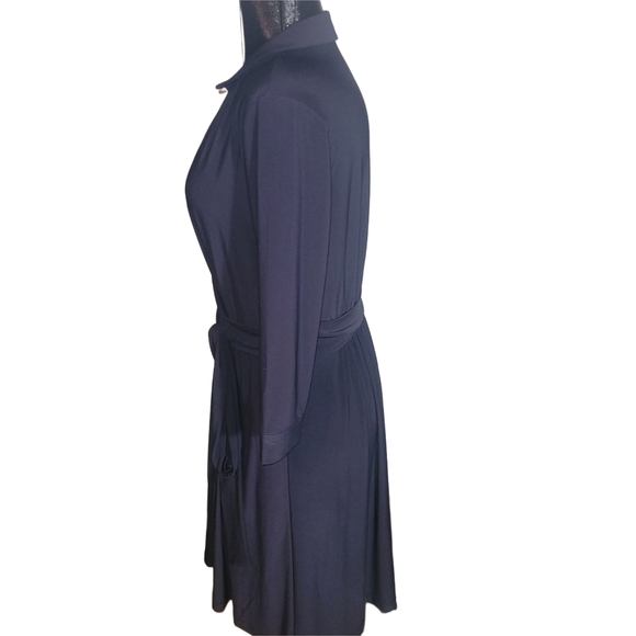 Nic+Zoe Black Wrap Front Dress M - Picture 5 of 7